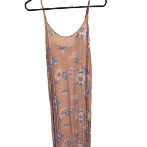 Pink Floral Maxi Dress